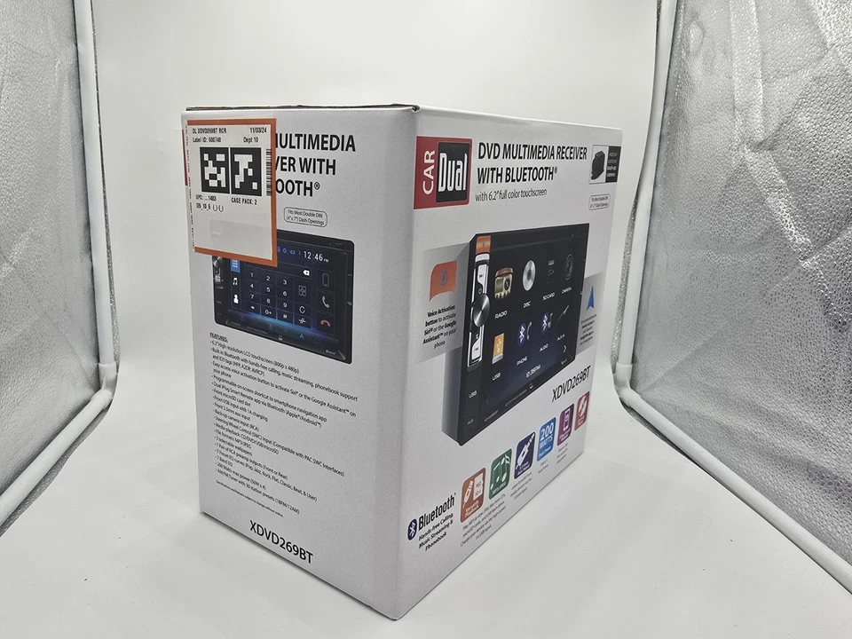 Dual XDVD269BT CD Player Bluetooth USB AUX Input 6.2" Touch Screen LCD - NEW™ - Image 2 of 4