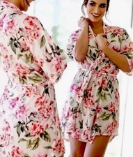 Show Me Your Mumu Short Robe OS Brie Garden of Blooms Floral One Size Fits Most