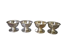 Reed & Barton Silver Soldered Ice Cream Bowl Cups from Sheraton Hotel Lot of 4