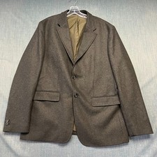 Zara Men's Blazer Size44 Brown Two Button Notched Lapel Casual Formal Italy Made