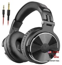 Wired Over Ear Headphones Hi-Res Studio Monitor Mixing DJ Stereo Black