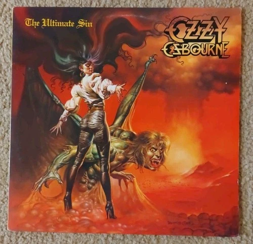 Ozzy Osbourne: The Ultimate Sin 1986 CBS Records Vinyl OIS VG+/VG+ Black Sabbath