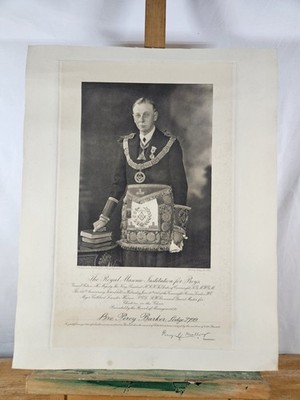 1935 KÖNIGLICHE FREIMAURERISCHE INSTITUTION FÜR JUNGEN GEDENKDRUCK - BRO. PERCY BARKER