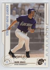 2002 Topps Ten Die-Cut Mark Grace #95 2v7