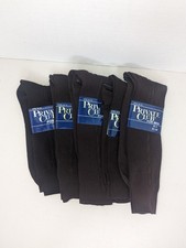 Vintage Private Club Men's Brown Dress Socks Lot of 5 Pairs Size 10-13 Nylon