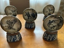 (5) Animal Snow Globes Unsure Age opened for pics With Styrofoam And Box