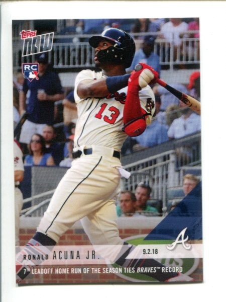 2018 Topps Now #675 Ronald Acuna Jr. #/1,130 ⚾ RC