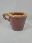 Hull Coffee Mug Vintage Brown Drip Cup Pottery Oven Proof Glaze USA No Chips
