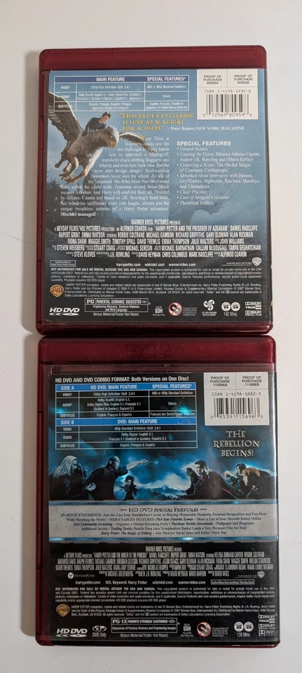 Harry Potter and the Prisoner of Azkaban & Order of the Phoenix HD DVD Combo - Image 2 of 4