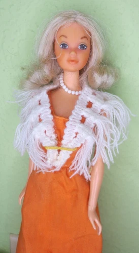 Gorgeous Vintage Deluxe Quick Curl PJ  Steffie face doll 💕 # 9218  in dress