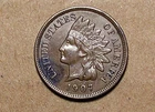 1907       Indian Head Cent     ACTUAL  COIN                         90505202-06