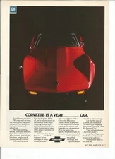 1975 Chevrolet Corvette vintage print ad:  "Corvette is a very ______ car."