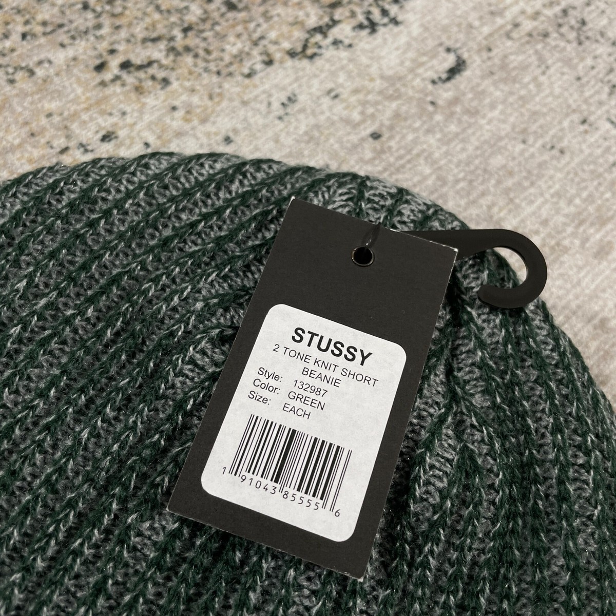 Stussy Two Tone Short Beanie Green | eBay