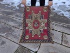 Vintage Hand Knotted Oushak runner ,Turkish Runner rug wool runner boho runner