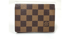 Louis Vuitton Damier Porte 2 Cartes Vertical N60533 Pass Case Excellent