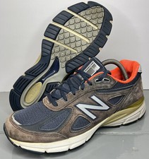 New Balance 990v4 Made in the USA Navy/Orange W990NV4 Women's 9