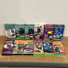 Veggie Tales VHS Lot Of 12 Untested Big Idea Production Christian Children Show