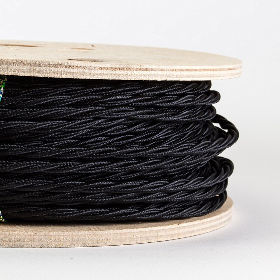 Flex Fabric Lighting Cable Twisted Rich Gold Vintage Lighting