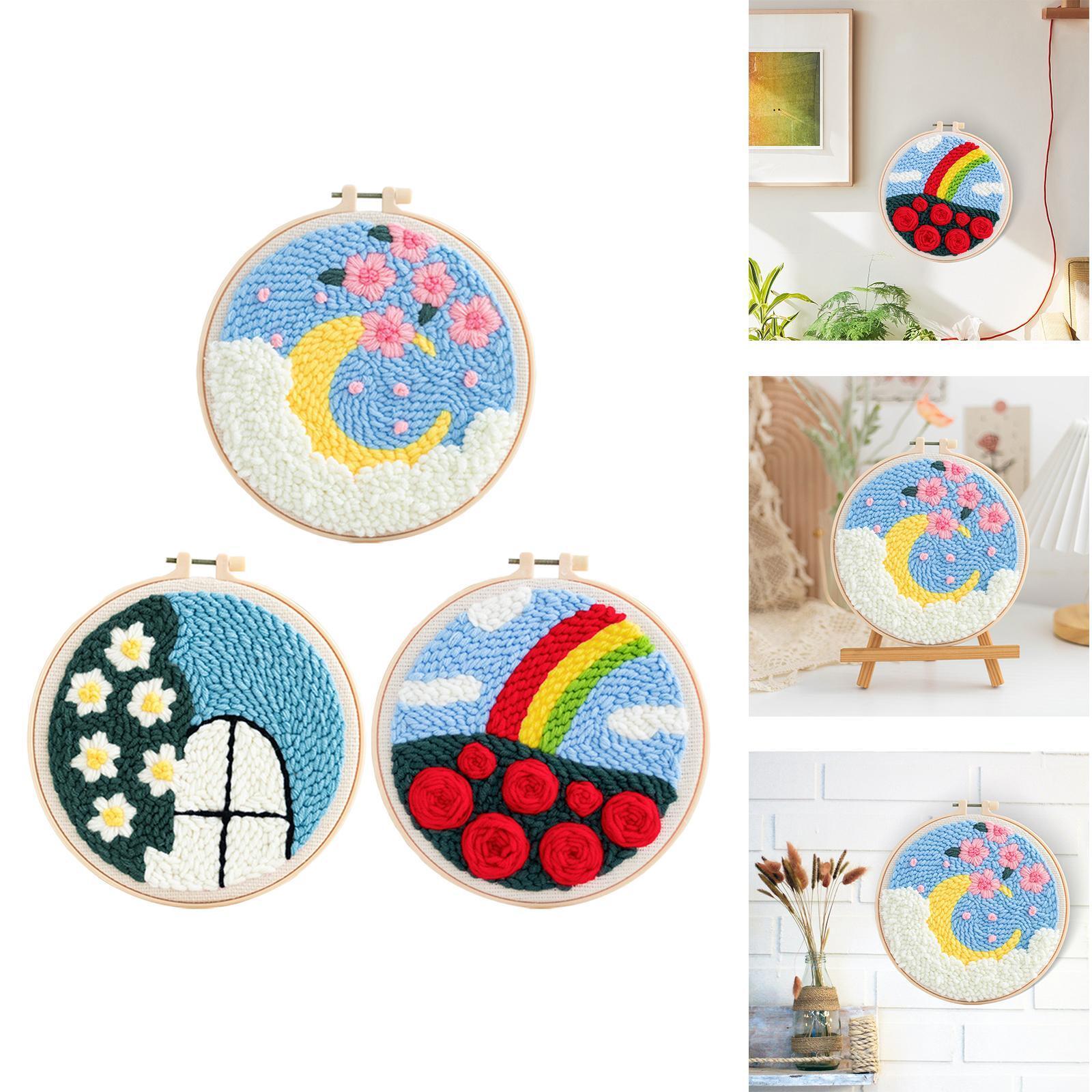 Punch Embroidery Starters Instructions Hooking DIY Beginner eBay