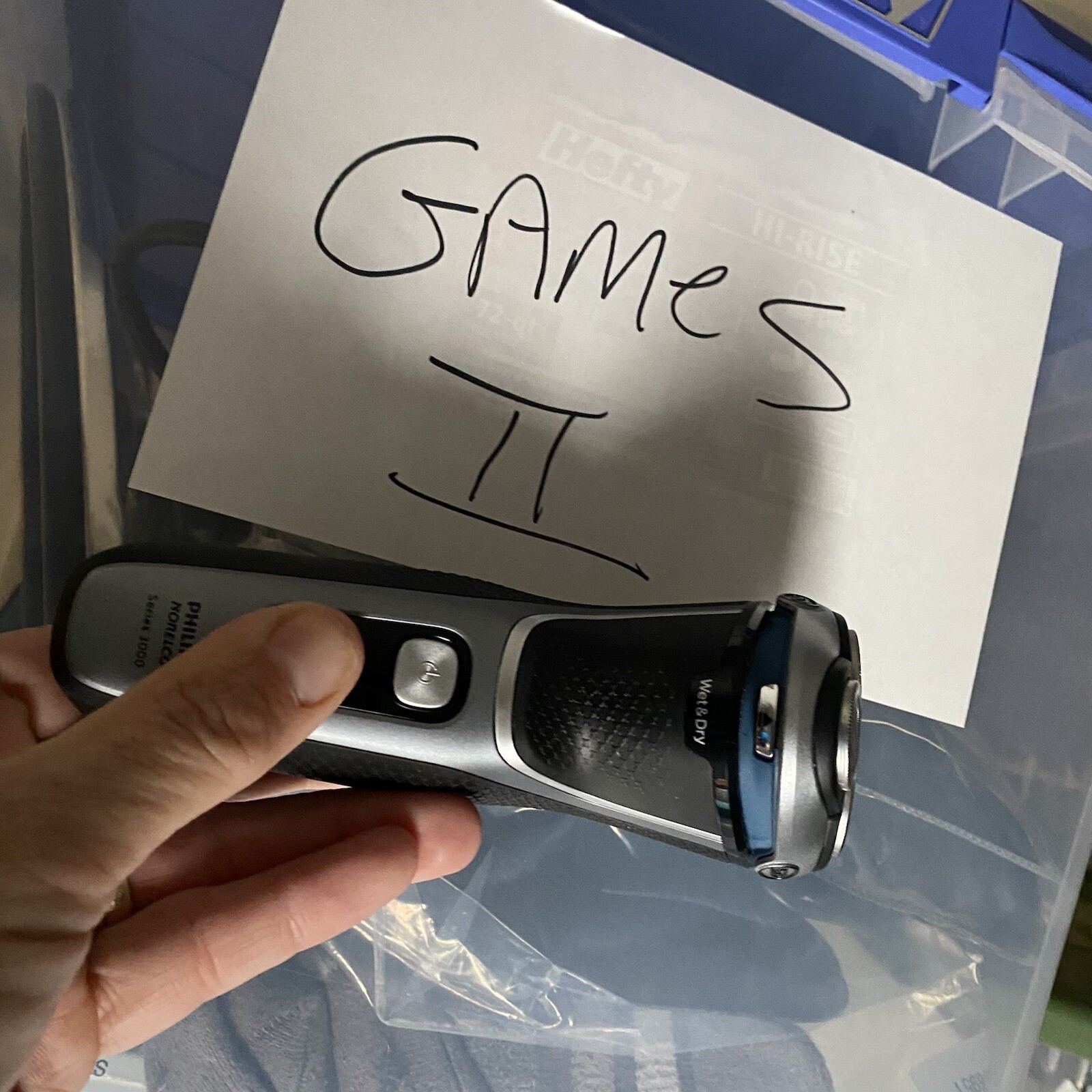 Philips Norelco 3000 Wet and Dry Shaver S3311 Space Grey NO CHARGER Cordless VGC