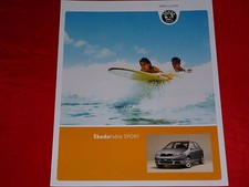 Skoda Fabia 6Y "Sport" modello speciale depliant brochure Depliant Folleto del 2005