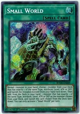 *** SMALL WORLD *** PRIMSATIC SECRET RARE 1ST EDITION MP22-EN225 YUGIOH!