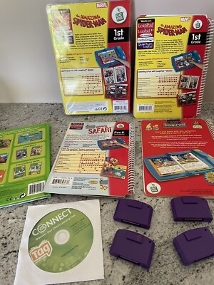 Leap Frog miscellaneous Lot Spider Man, Learn to Write, and more