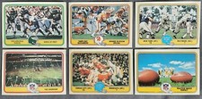 1981 Fleer NFL Team Action Lot of 6 Eagles, Buccanneers, SB 3&4 + 2 more