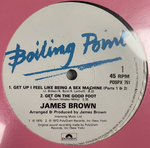 James Brown Sex Machine 12” 45 RPM Vinyl Record Maxi Single POSP 751 BP 1972 - Picture 14 of 24