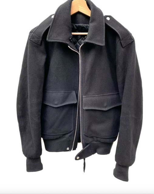 Sandro  Black wool bomber jacket  Size XS / Extra Small