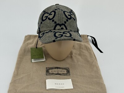 Neu Luxury Original GUCCI Cap Baseball Herren man´s  - 771213- Gr-L-59cm-blau