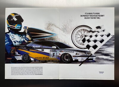 Original Volvo S40 Racing BTCC Rickard Rydell Magazin Anzeige. Versandkostenfrei
