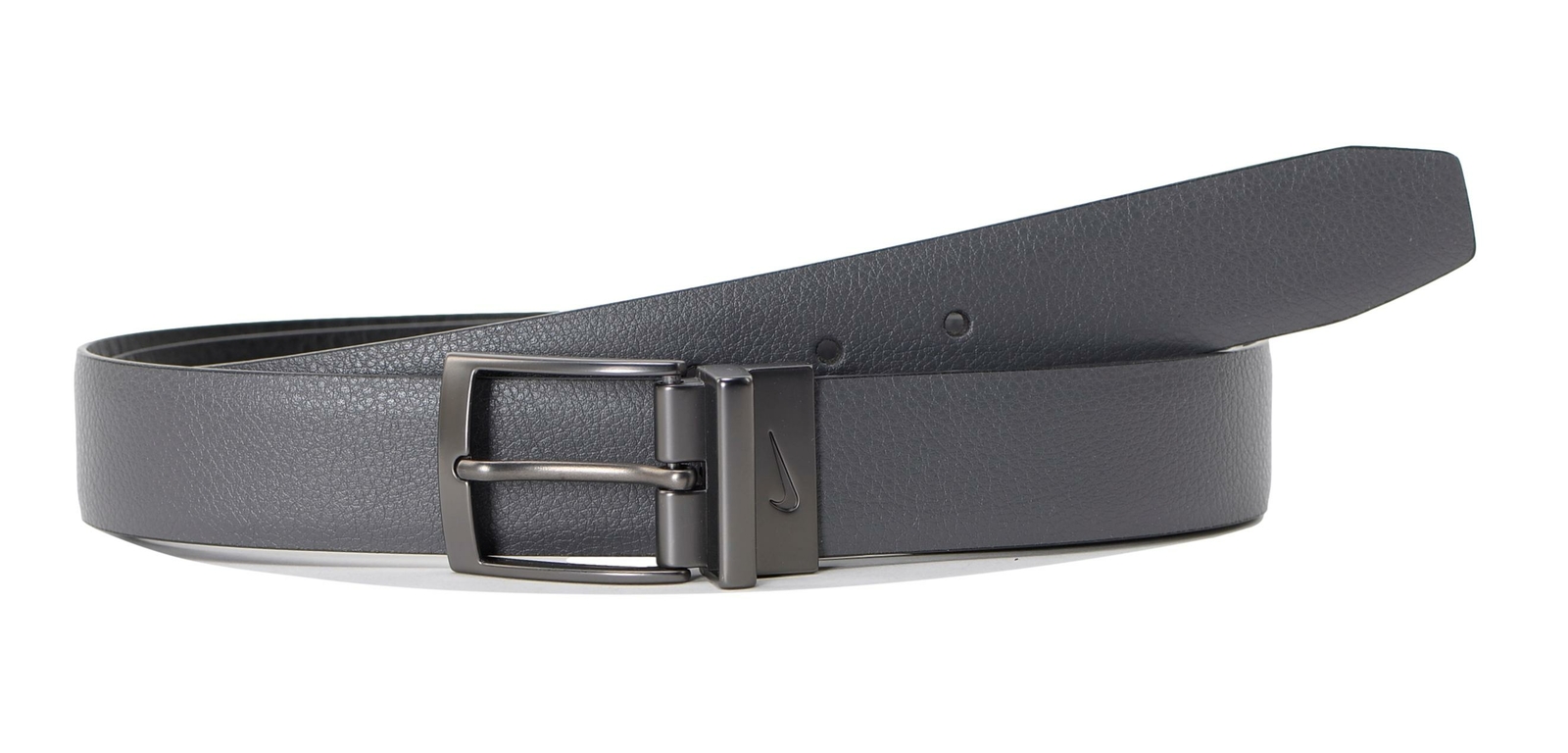 Nike Men's Pebble Regular store Feather Edge Grey Belt Dark Black