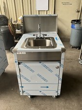 Qualserv stainless steel Portable hand sink hot water daycare farmers market 17