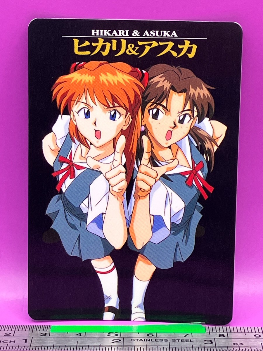 HIKARI & ASUKA No.39 Evangelion Carddass BANDAI 1996 Vintage TCG