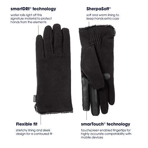 Guantes de lana elásticos para mujer con forro Microluxe y tecnología Smart Touch Foto 2 de 4