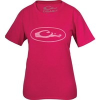 Drake Dtl4010san-l Women's Pink Oval Logo S/s T-shirt - Large on sale Drake Dtl4010san-l Women's Pink Oval Logo S/s T-shirt - Large on sale