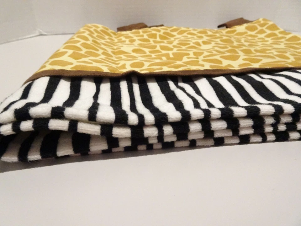 Corderos e hiedra Safari Express cenefa estampado jirafa imitación gamuza pestañas cebra guardería Foto 2 de 4