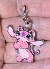 Silver Angel From Lilo Stitch Charm Zipper Pull Keychain Add On Clip