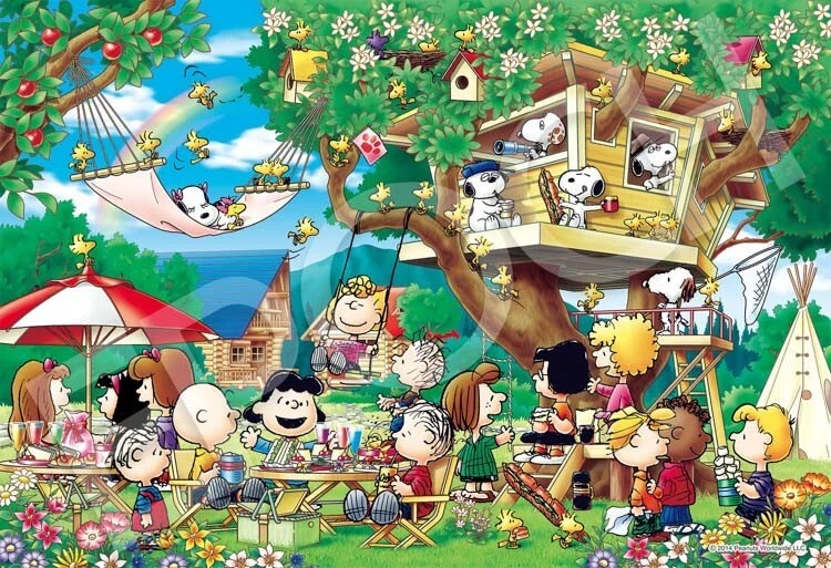 Jigsaw Puzzle Peanuts Snoopy Tree house 300 pieces Epoch 28-034s - image 3 of 3