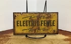 Vintage Electric Fence Tin Tacker Sign