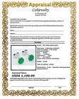 GENUINE 1.26 Cts EMERALD STUD EARRINGS 14K SOLID GOLD - Free Appraisal  - NWT — photo 9