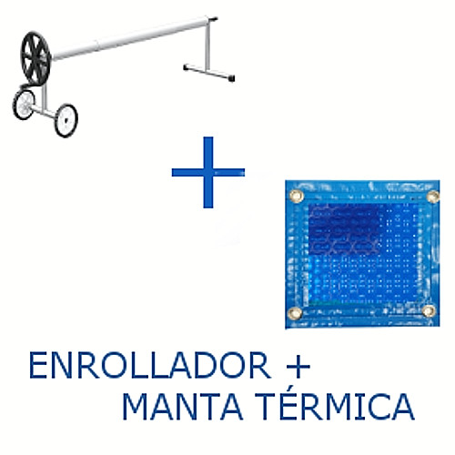 Cubierta térmica de 500 Micras GeoBubble reforzada + enrollador