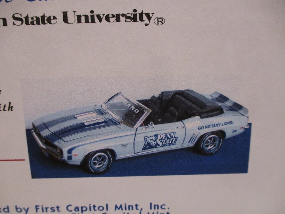 Speccast 2006 Penn State 1969 Camaro SS Convertible 1/24 - Image 3 of 4