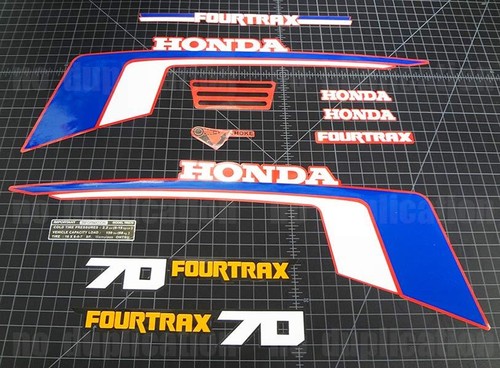 1987 Honda TRX70 Fourtrax Decals Stickers Set - ATV 4-Wheeler Graphics Restoration 2 thumbnail image