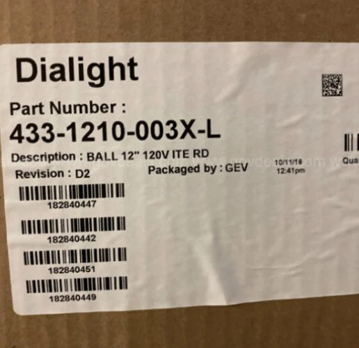 New 12" Red Traffic Light Signal Dialight 433-1210-003X - Image 3 of 4