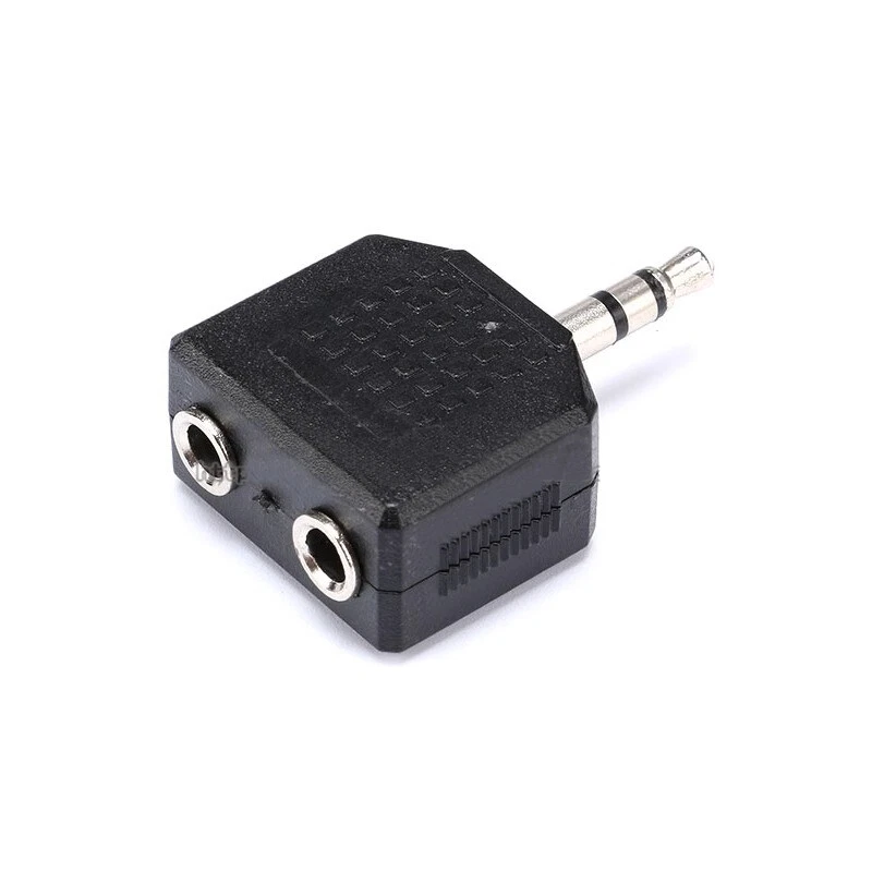 3.5 mm Earphone Headphone Y Splitter Cable Adapter Jack Male To Double Female - Image 2 of 4