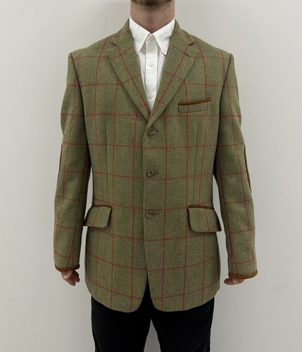 Hackett, Giacca blazer vintage Hackett giacca lana tweed caccia quadri check taglia 44R