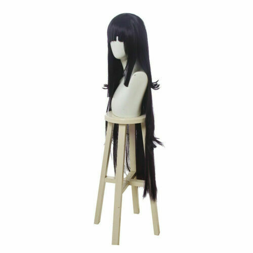 Danganronpa Dangan Ronpa Mikan Tsumiki Cosplay Wig Dark Purple Long Party Hair - Picture 3 of 9
