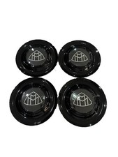 4 Pc Floating Center Caps With Mercedes Maybach Logo Forgiato Xl Hubcap Black